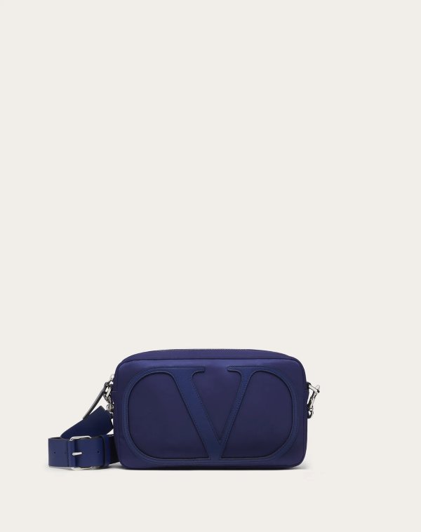 Valentino Garavani VLOGO Nylon Crossbody Bag for Man | Valentino Online Boutique