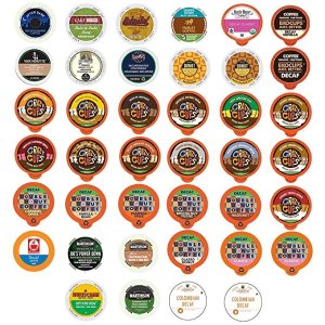 Ending Soon:Custom Variety Pack Decaf Coffee Single Serve Cups for The Keurig K Cups 1.0 and 2.0 Brewer, 40 Count