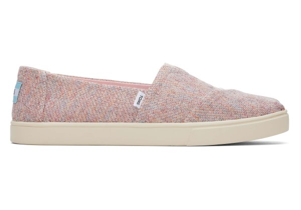 Women's Pink Alpargata Metallic Knit Cupsole Slip On Sneaker | TOMS