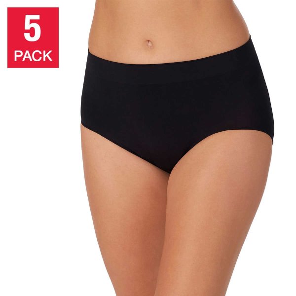Felina Organic Cotton Bikini Underwear for Women - Bikini Panties for Women,  Seamless Panties for Women (6-Pack) (Sandalwood, Large) 