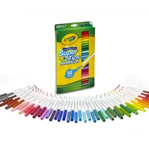 Walmart Crayola Super Tips Washable Markers, 50 Count