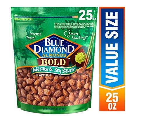 Bold Wasabi & Soy Sauce Almonds, 25 Ounce (Pack of 1)