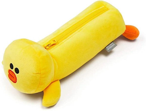 Friends Sally Character Plush Stuffed Animal Cute Pencil Case Pouch, Yellow