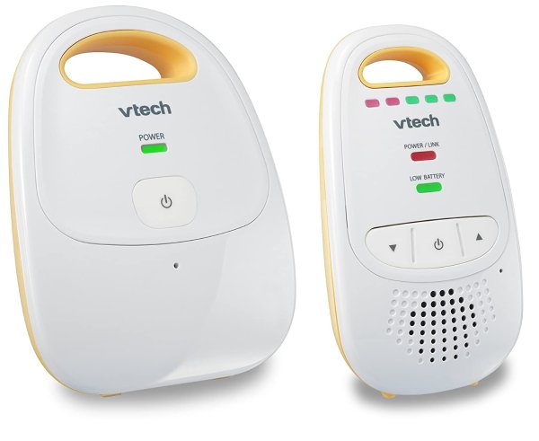 DM111 Audio Baby Monitor with up to 1,000 ft of Range, 5-Level Sound Indicator, Digitized Transmission & Belt Clip