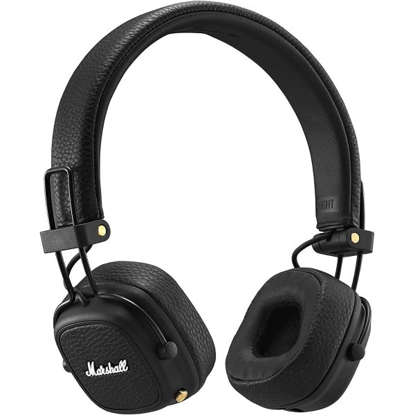 Major III Bluetooth Wireless On-Ear Headphones, Black - New (Renewed)
