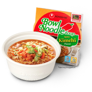 NongShim Bowl Noodle Soup, Kimchi (Pack of 4)