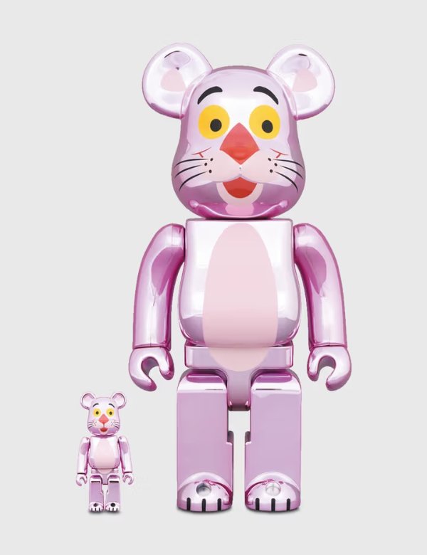 Be@rbrick Pink Panther (Chrome Ver.) 100% & 400%