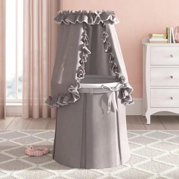Deford Round Baby Bassinet with BeddingDeford Round Baby Bassinet with BeddingRatings & ReviewsCustomer PhotosQuestions & AnswersShipping & ReturnsMore to Explore