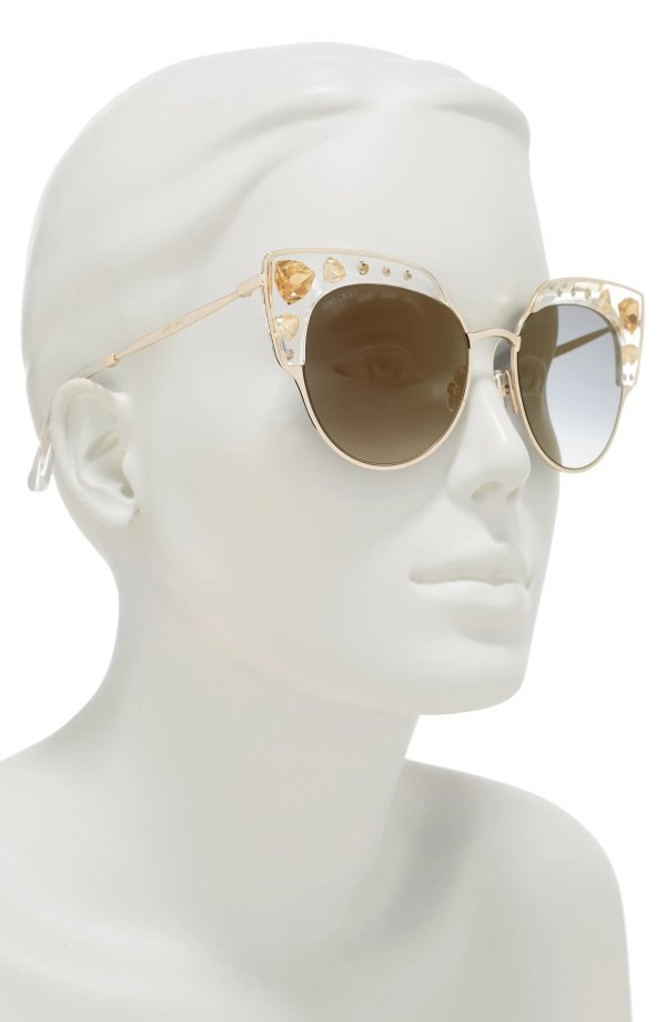 Audrey 54mm Embellished Cat Eye Sunglasses