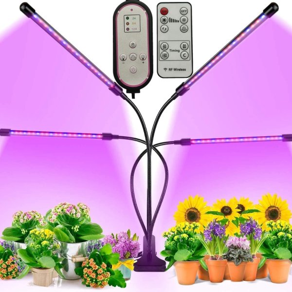 BIRDBELL 全光谱LED 植物生长灯, 可定时可无线遥控