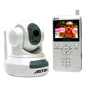 Astak Pan & Tilt 婴儿房监控摄像头及手持式监视器