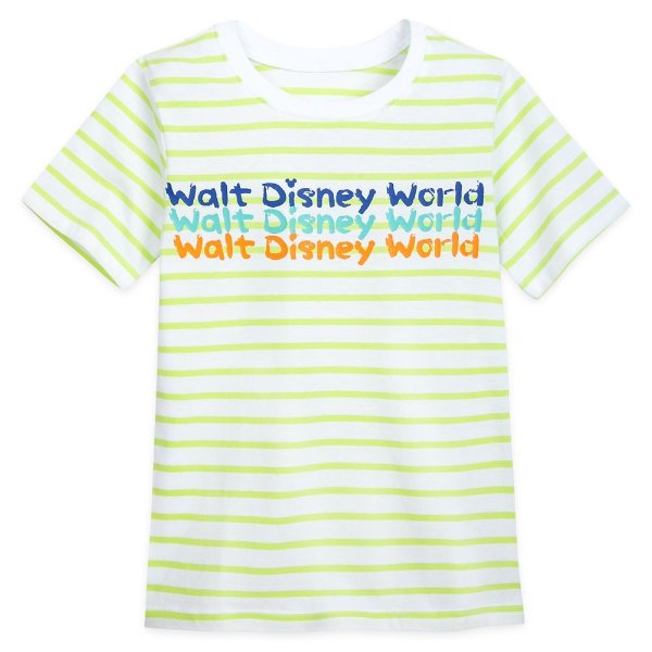 Walt Disney World Neon Striped T-Shirt for Kids | shopDisney