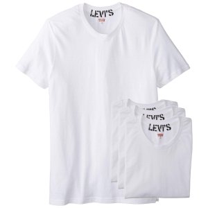 Levi's Men's 100 Series 4-Pack Knit Crew Neck T-Shirt