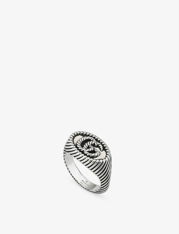 GG Marmont sterling silver ring