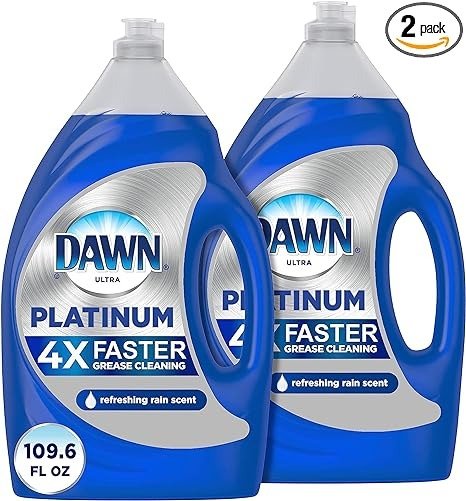 Platinum Dish Soap Liquid, Dishwashing Liquid 54.9 fl oz (Pack of 2)