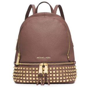 Rhea Small Studded Leather Backpack @ Michael Kors