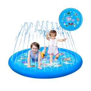 史低价：KingsDragon 68"儿童喷水池，夏日玩水必备