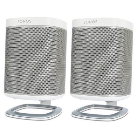 SonosPlay:1 All-In-One Compact Wireless Music Streaming Speaker with Flexson Desk Stands