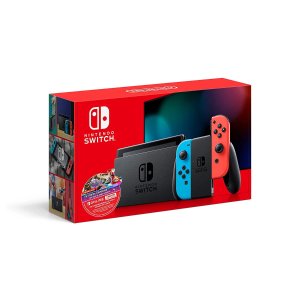 Nintendo Switch Neon Blue/Neon Red Joy-Con + Mario Kart 8 Deluxe (Download) + 3month Nintendo Switch Online