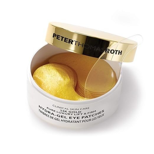 24K Gold Pure Luxury Lift & Firm Hydra-Gel Eye Patches | Anti-Aging Under-Eye Patches, Help Lift and Firm the Look of the Eye Area