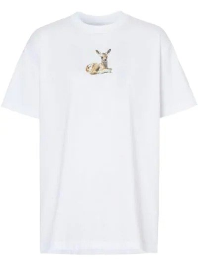 deer print T-shirt