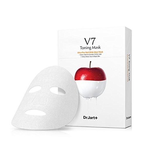 Dr Jart+ v7 Toning Mask Ultra-Fine Real White Sheet Mask Sheet 30g, 5 Count
