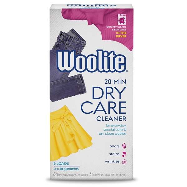 Woolite At Home 家用干洗棉纸 6张 在家干洗衣物超省钱