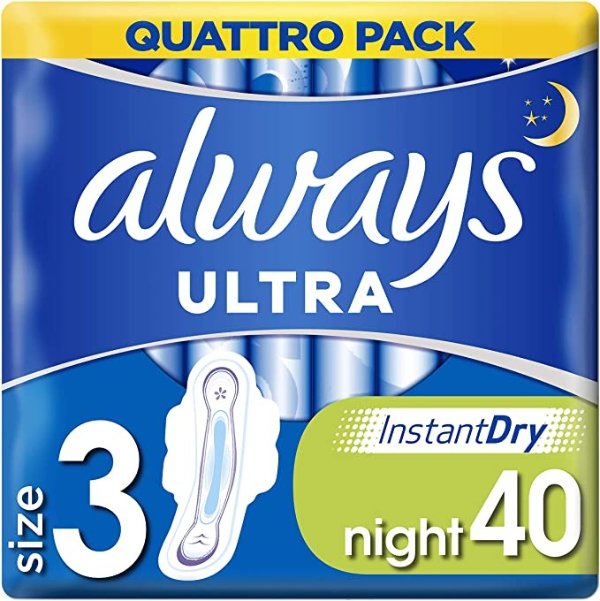 Ultra 夜用卫生巾 40片