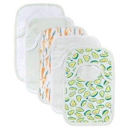 Carrots & Avocados Organic Baby Pull On Bibs 5 Pack