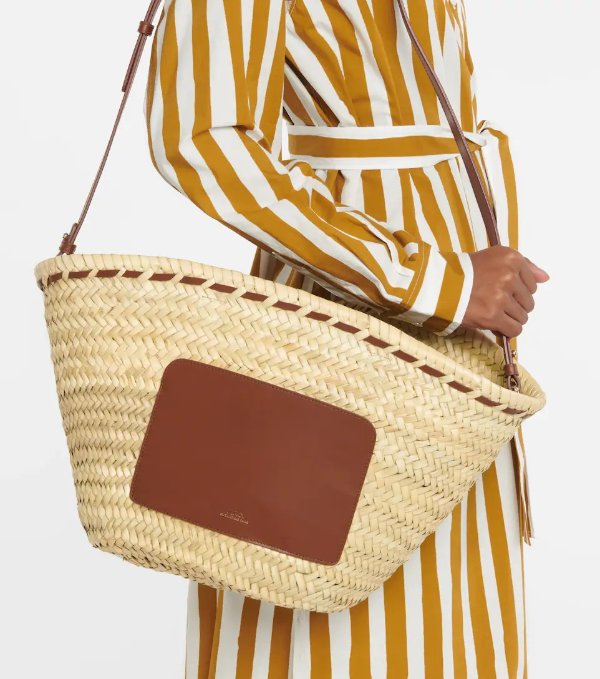 Zoe straw basket bag
