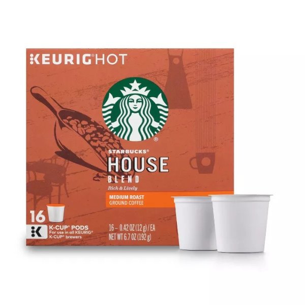 House Blend Medium Roast Coffee - Keurig K-Cup Pods - 16ct