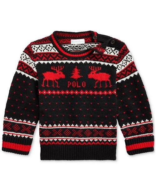 Baby Boys Reindeer Wool-Blend Sweater