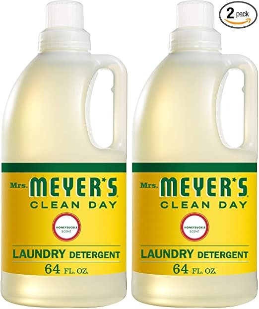 Mrs. Meyer’s Laundry Detergent, Honeysuckle, 64 fl oz (2 ct)