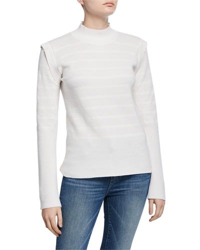 Cashmere-Blend Bell-Sleeve Sweater