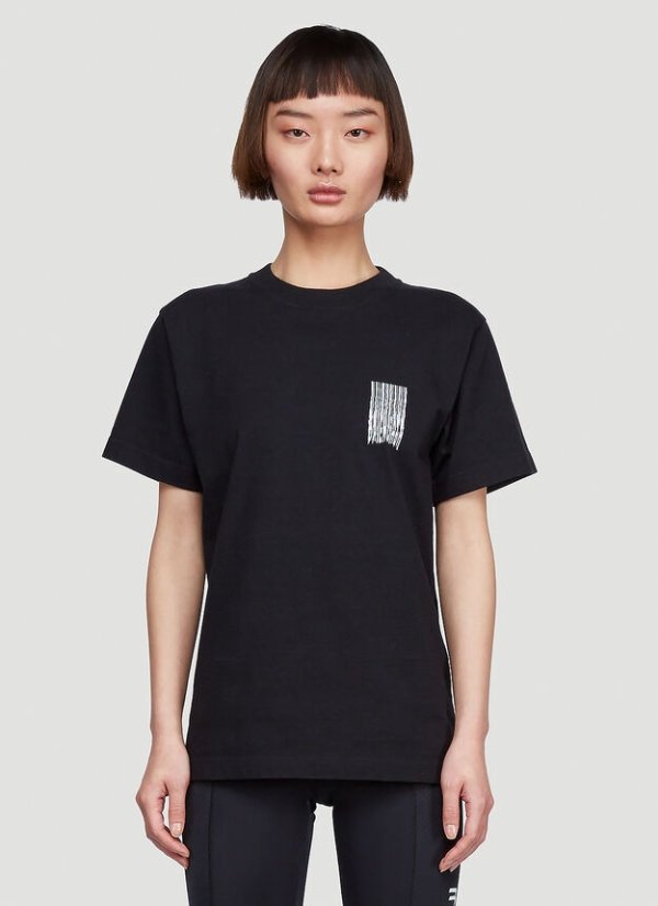 Crewneck T-Shirt in Black
