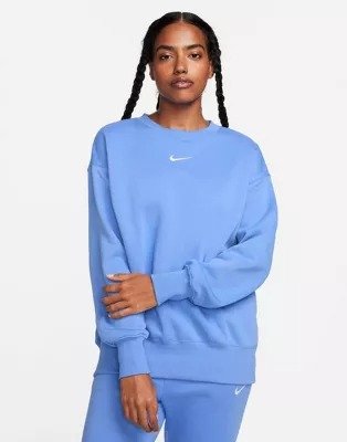 Phoenix Fleece oversized sweatshirt in blue