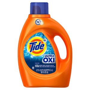 Tide Ultra Oxi Laundry Detergent Liquid Soap, High Efficiency (He), 59 Loads