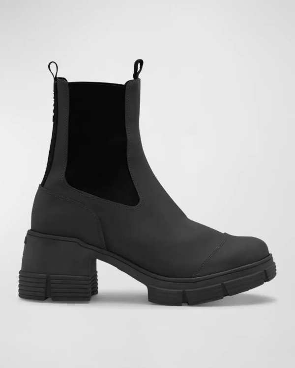 Recycled Rubber Chunky Chelsea Boots