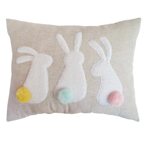 Bunny Bums Oblong Throw Pillow