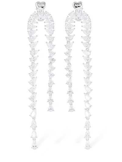 Festival cascade crystal drop earrings
