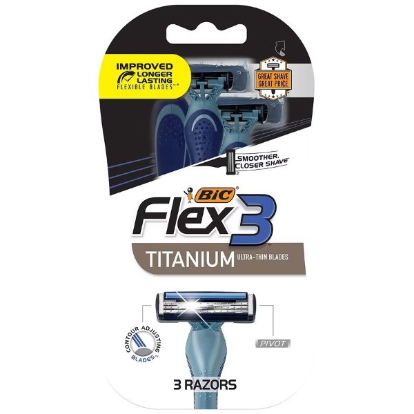 Flex3 Titanium Razors