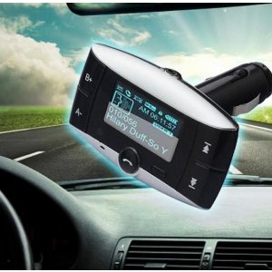 1.5" LCD Car Kit Bluetooth MP3 Player SD MMC USB Remote FM Transmitter Modulator