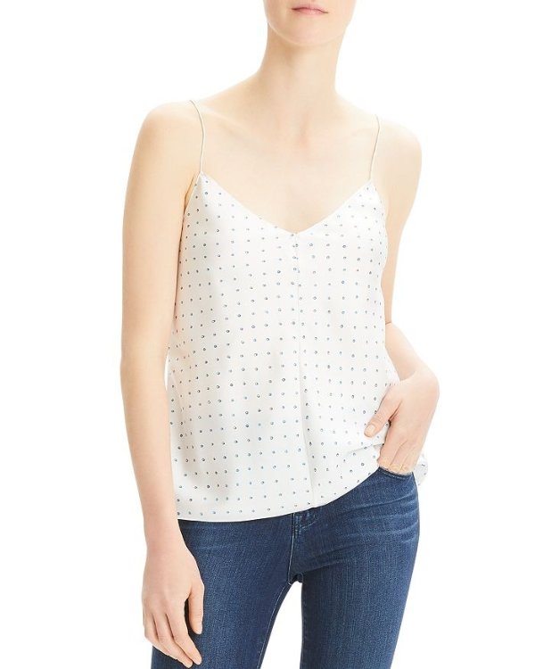 Easy Printed-Silk Camisole Top