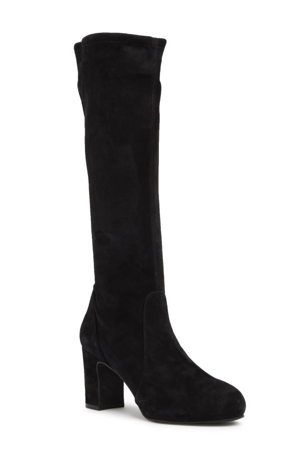 Carolinda Tall Leather Block Heel Boot