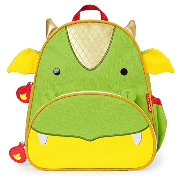 Toddler Backpack, 12" School Bag, Dragon