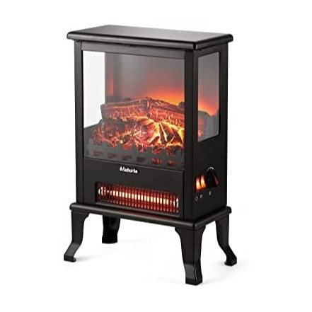 TURBRO Suburbs TS17Q Infrared Electric Fireplace Stove, 19"