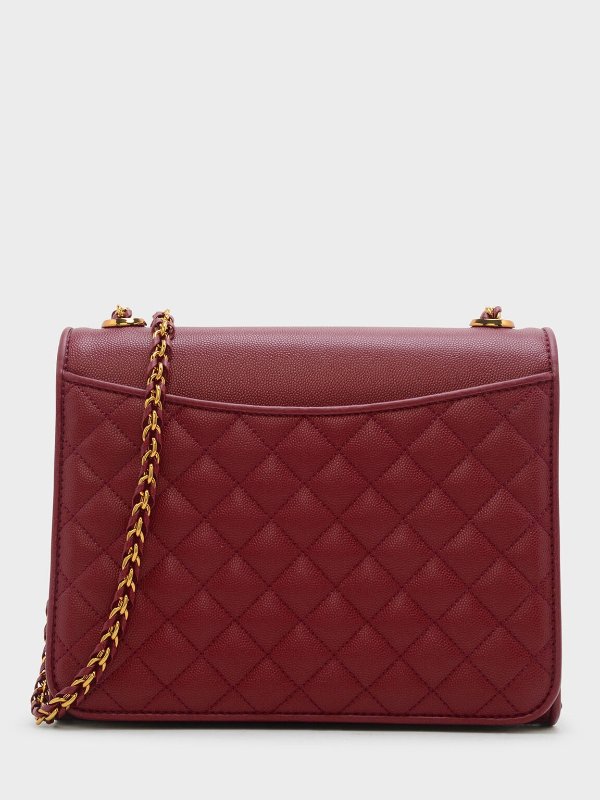Pink Quilted Sling Bag