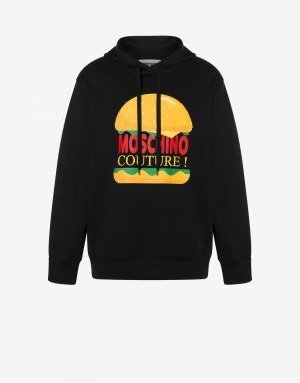 Hamburger hoodie - Enjoy your Meal - Moschino | Moschino Official Online Shop