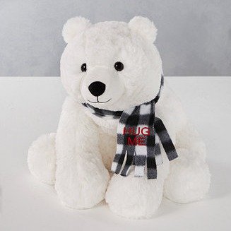 Christmas Cheer 16"H Polar Bear Plush, Created for Macys