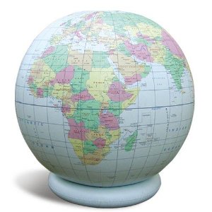 Jet Creations 36&quot; Inflatable Globe - Blue Political
